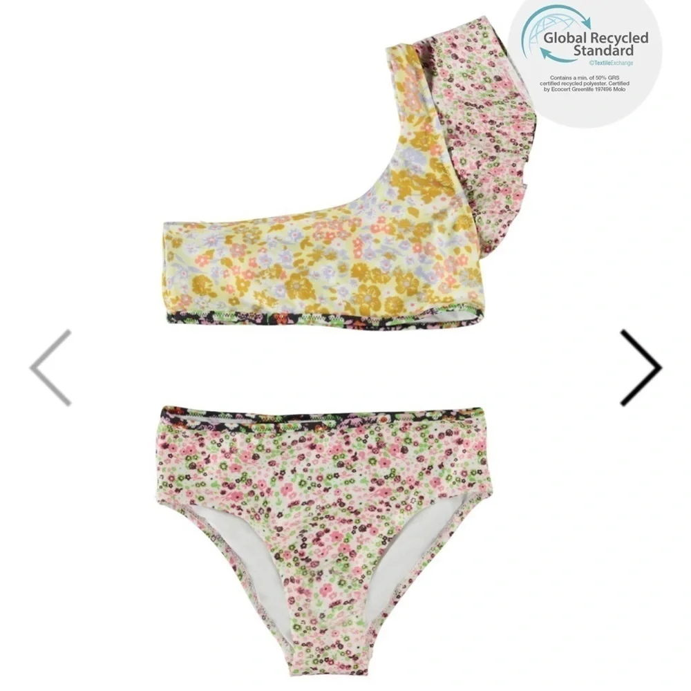 Molo Floral Kids Swim Suit  Two pieces Multicolor